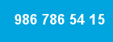 986 786 54 15 986 786 54 15